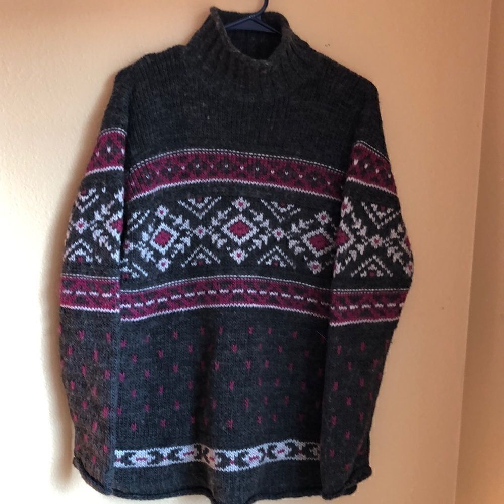 Vintage Marsh Landing wool blend Fair Isle Sweater in Ladies‎